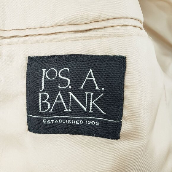 Jos A Bank Blazer Men's 42L Tan 100% Camel Hair Sports Coat Suit Jacket 2 Button - Picture 3 of 12